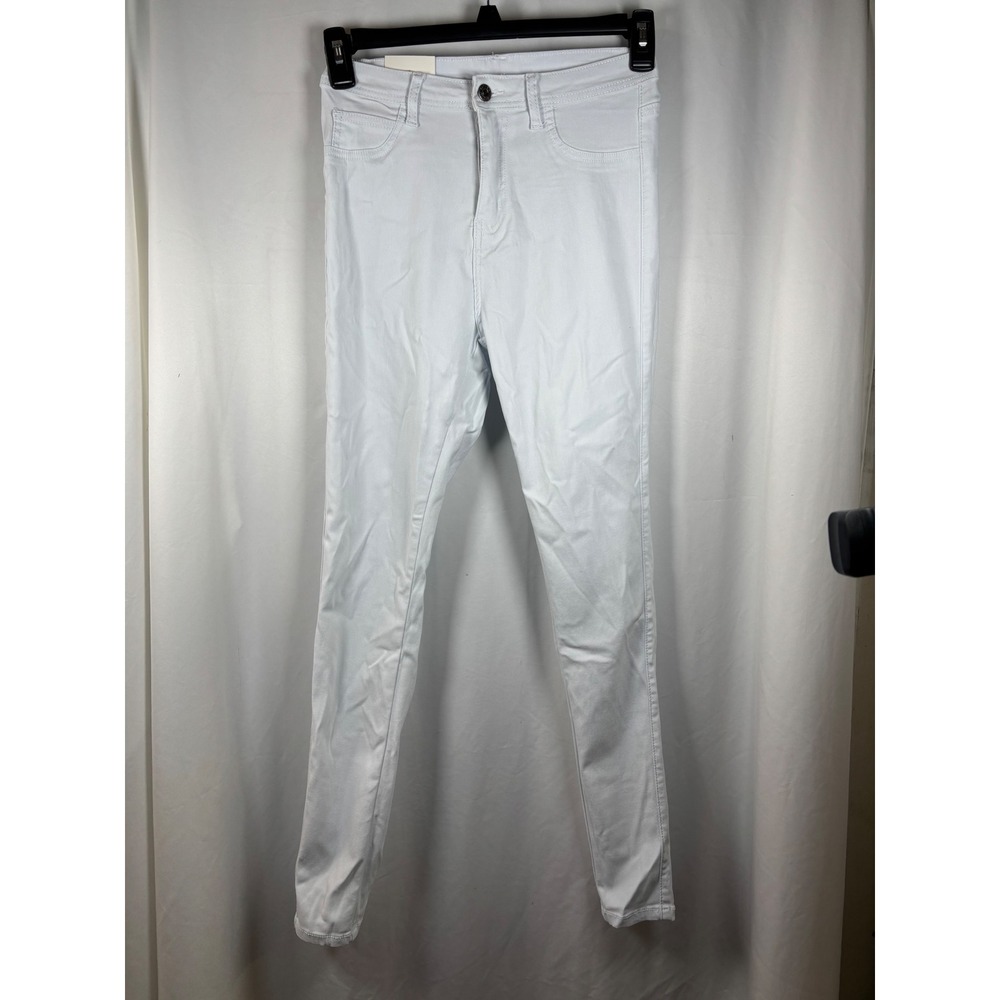 Lover Brand Fashion Womens White High Waisted‎ Skinny Jeans Size L  NWT